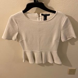Forever 21 S white textured shirt